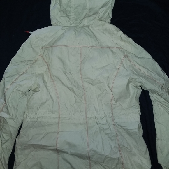 TOMMY HILFIGER WHITE UNISEX SPRING JACKET SIZE MEDIUM - Picture 2 of 5
